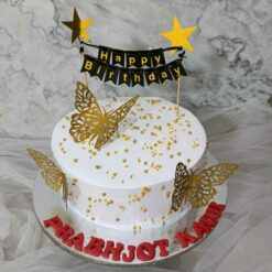 Gold Butterfly Cake
