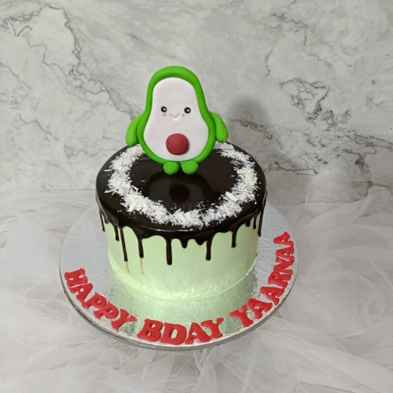 Avocado Theme Cake