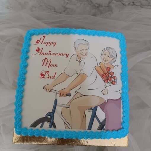 Couple Anniversary Cake