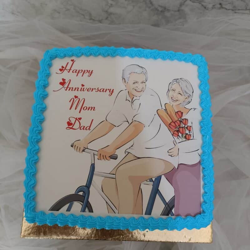 Couple Anniversary Cake