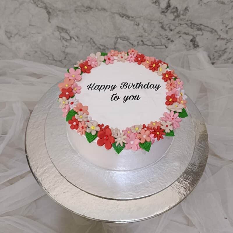 Elegant flower Cake