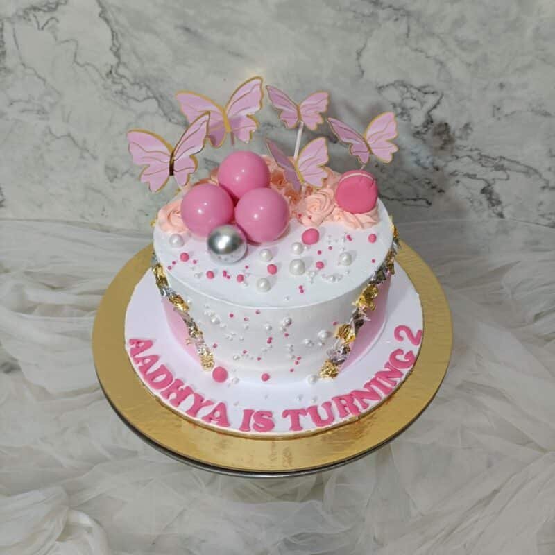 Pink Butterfly Yummy Cake