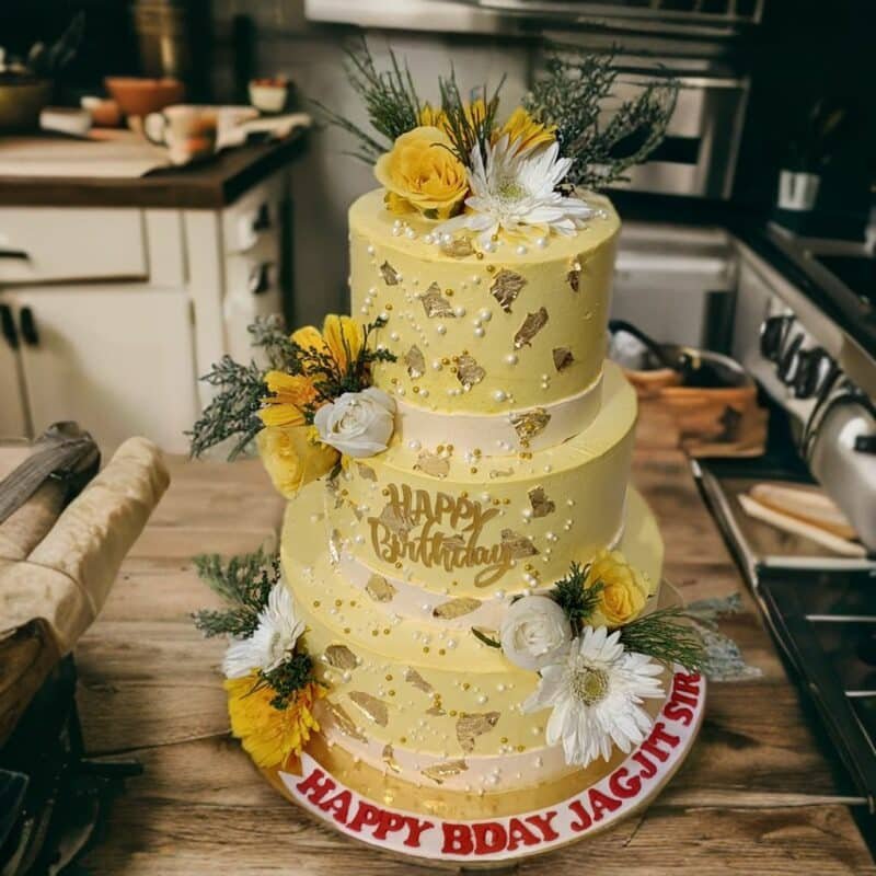 3 Tier Floral Cake | Yummy Cake