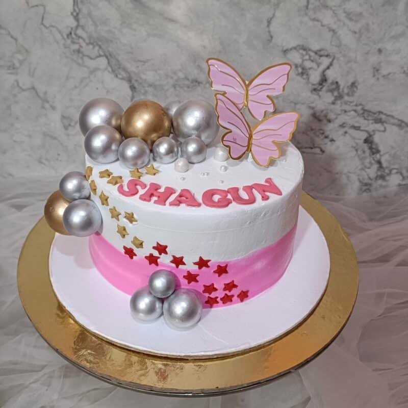 Pink Butterfly Cake Online