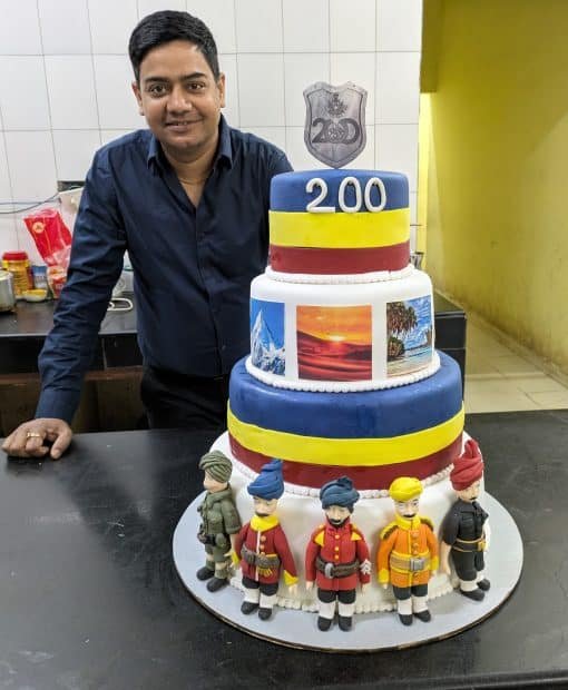4 Layer Cake | Army Theme Cake