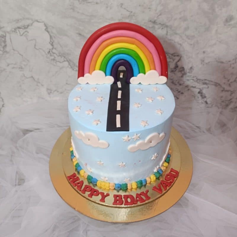 Birthday Rainbow Cake