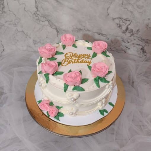 Pink Rose Yummy cake