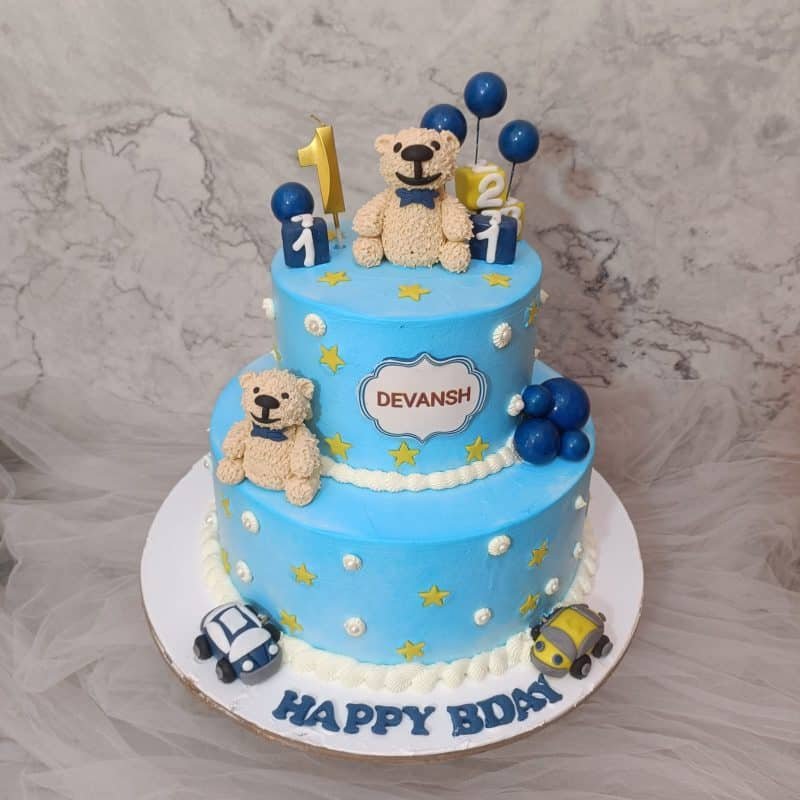 2 Tier 1st Birthday Cake | 2 Tier Cake