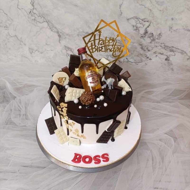 Chivas Bottle Theme Cake Chivas Bottle Theme Cake