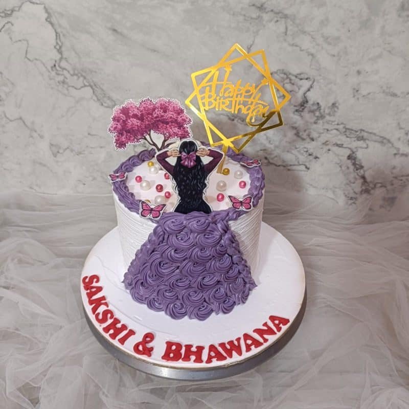 Twins Birthday Cake Girl | Twins Cake