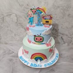 Cocomelon Rainbow Design Cake