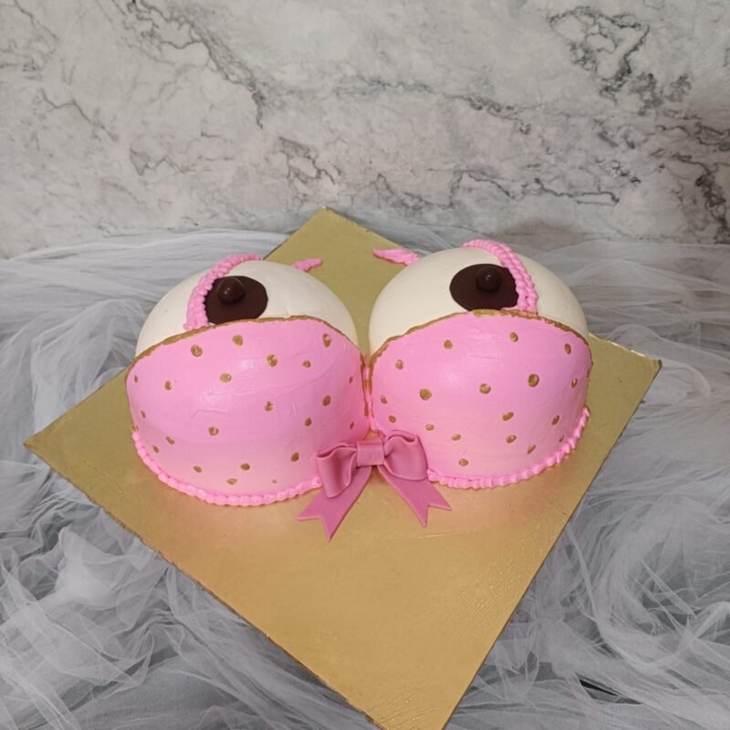 Cream Boobs Cake
