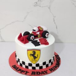 Formula One Race Car Theme Cake